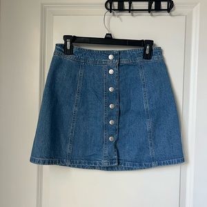 Madewell denim Aline skirt
